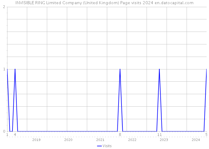 INVISIBLE RING Limited Company (United Kingdom) Page visits 2024 