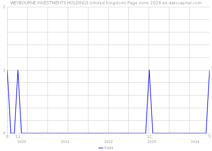 WEYBOURNE INVESTMENTS HOLDINGS (United Kingdom) Page visits 2024 