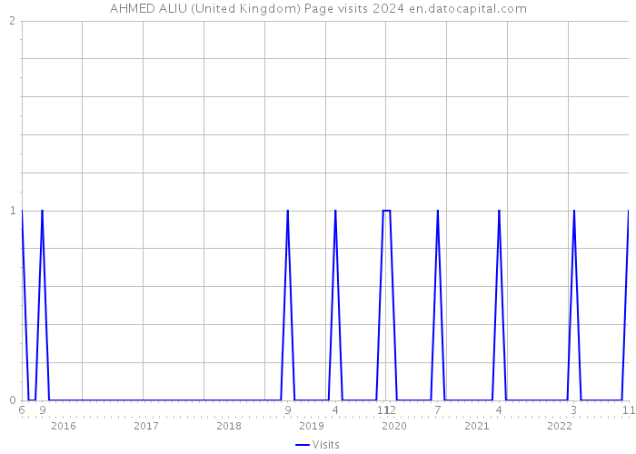 AHMED ALIU (United Kingdom) Page visits 2024 