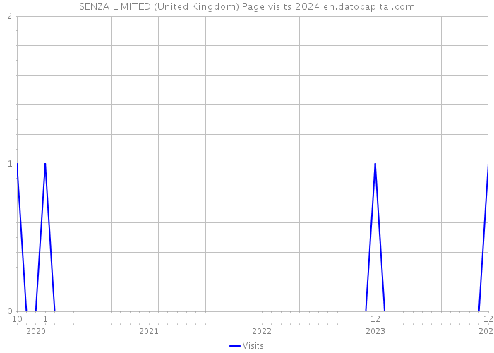 SENZA LIMITED (United Kingdom) Page visits 2024 