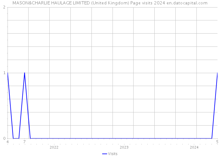 MASON&CHARLIE HAULAGE LIMITED (United Kingdom) Page visits 2024 