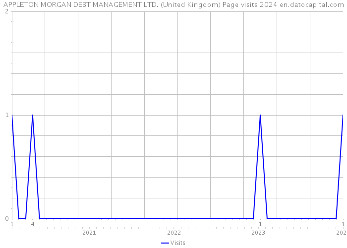 APPLETON MORGAN DEBT MANAGEMENT LTD. (United Kingdom) Page visits 2024 