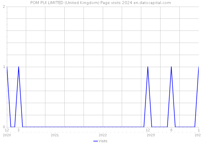 POM PUI LIMITED (United Kingdom) Page visits 2024 