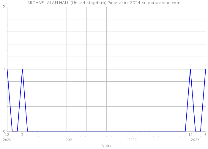 MICHAEL ALAN HALL (United Kingdom) Page visits 2024 