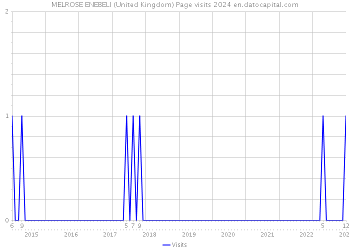MELROSE ENEBELI (United Kingdom) Page visits 2024 