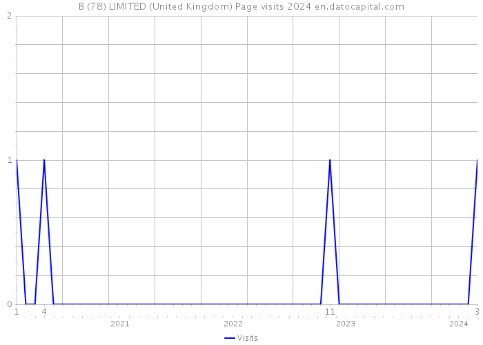 B (78) LIMITED (United Kingdom) Page visits 2024 
