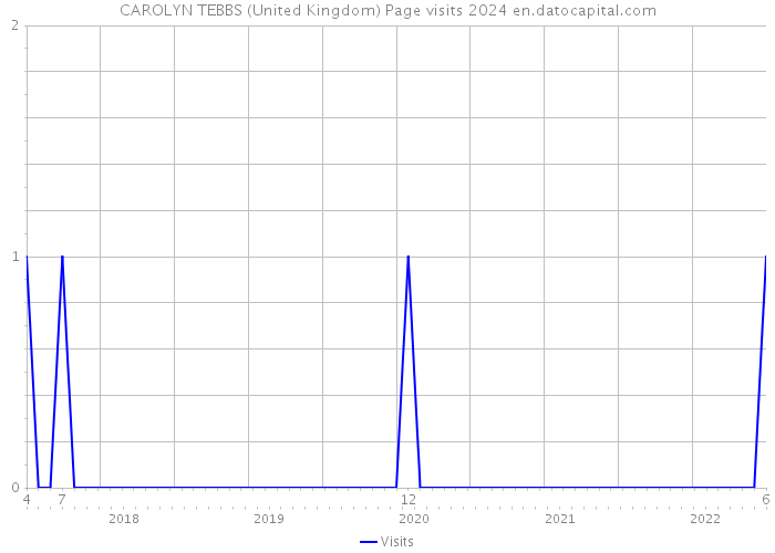 CAROLYN TEBBS (United Kingdom) Page visits 2024 