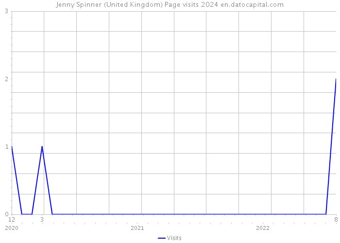Jenny Spinner (United Kingdom) Page visits 2024 