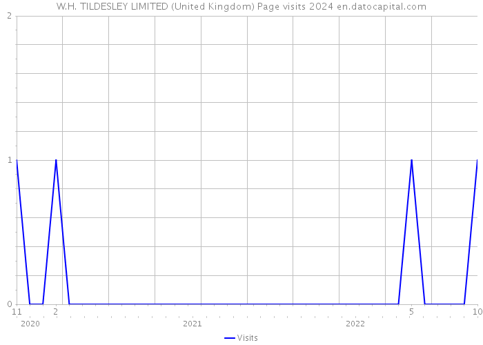 W.H. TILDESLEY LIMITED (United Kingdom) Page visits 2024 