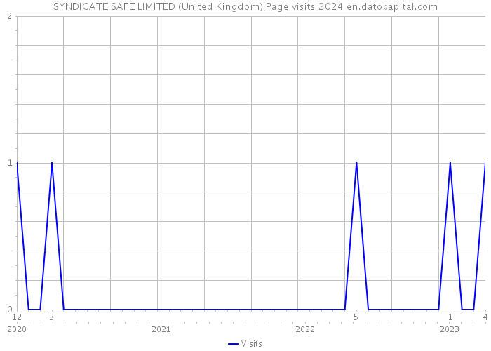 SYNDICATE SAFE LIMITED (United Kingdom) Page visits 2024 
