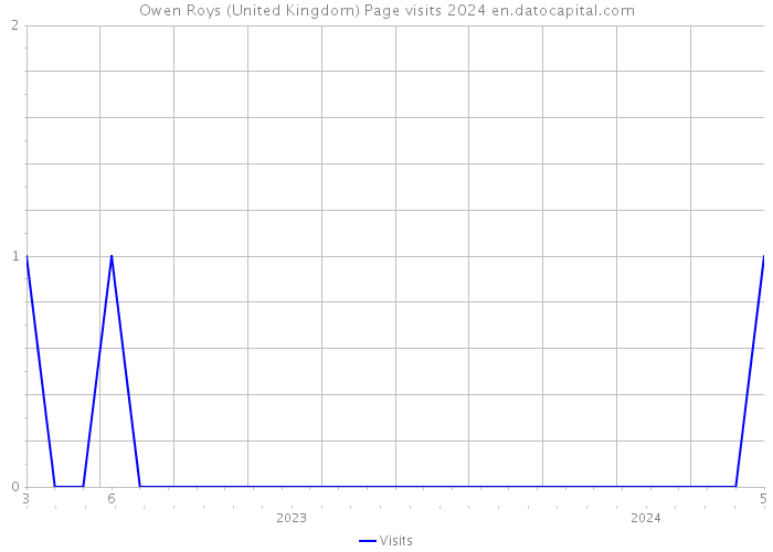 Owen Roys (United Kingdom) Page visits 2024 
