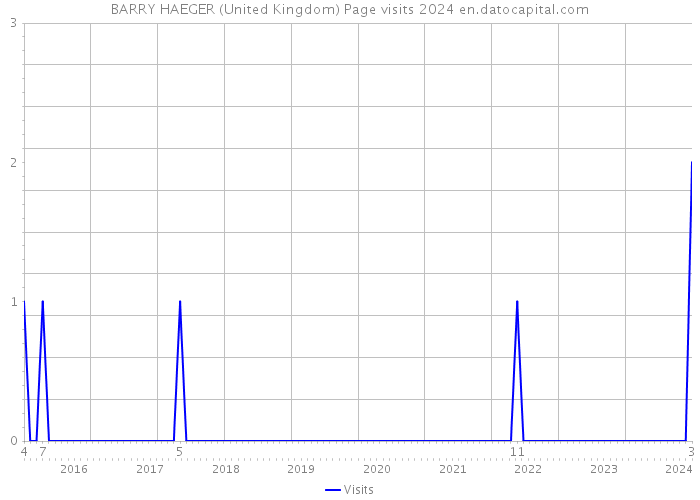 BARRY HAEGER (United Kingdom) Page visits 2024 