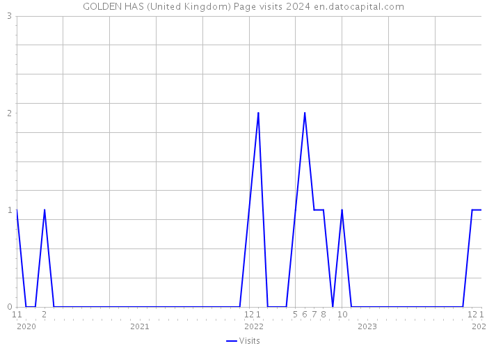 GOLDEN HAS (United Kingdom) Page visits 2024 
