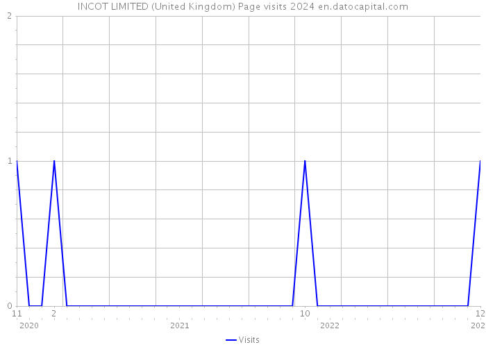 INCOT LIMITED (United Kingdom) Page visits 2024 