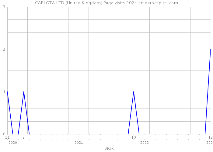 CARLOTA LTD (United Kingdom) Page visits 2024 