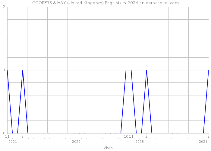 COOPERS & HAY (United Kingdom) Page visits 2024 