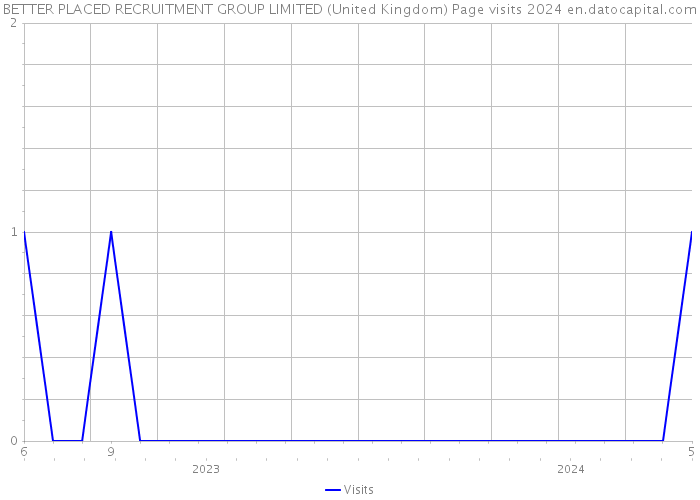 BETTER PLACED RECRUITMENT GROUP LIMITED (United Kingdom) Page visits 2024 