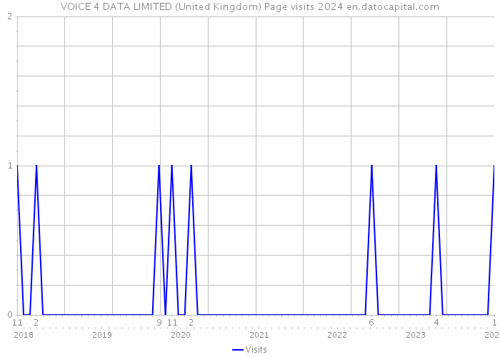 VOICE 4 DATA LIMITED (United Kingdom) Page visits 2024 