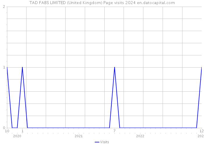 TAD FABS LIMITED (United Kingdom) Page visits 2024 