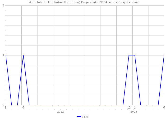 HARI HARI LTD (United Kingdom) Page visits 2024 