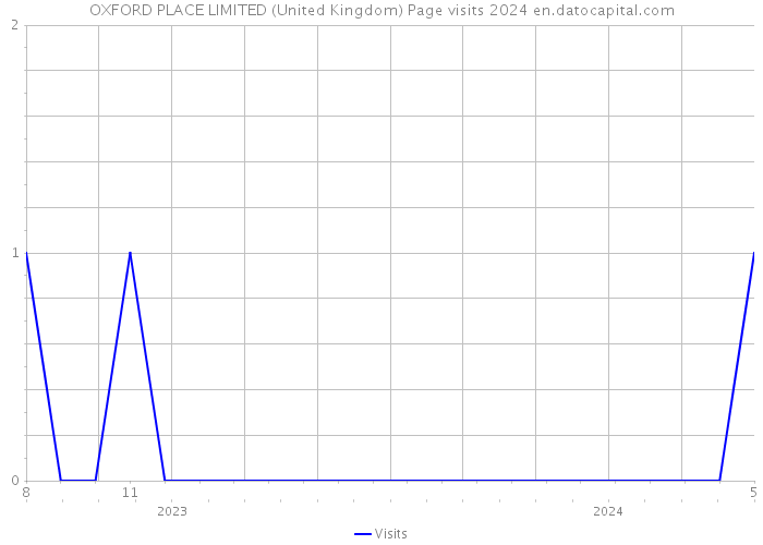 OXFORD PLACE LIMITED (United Kingdom) Page visits 2024 