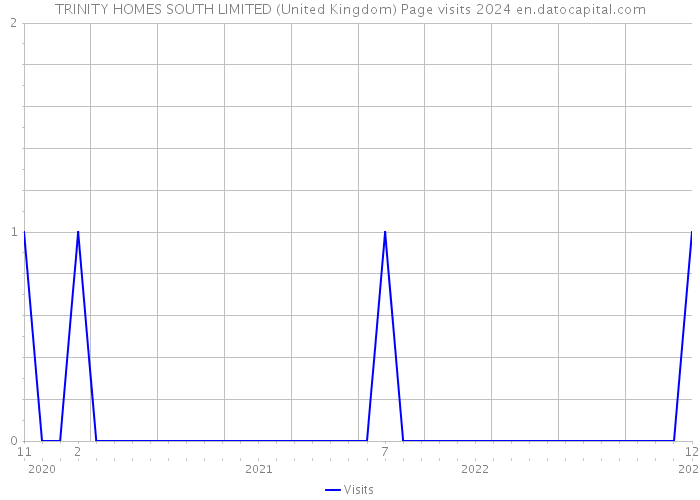 TRINITY HOMES SOUTH LIMITED (United Kingdom) Page visits 2024 