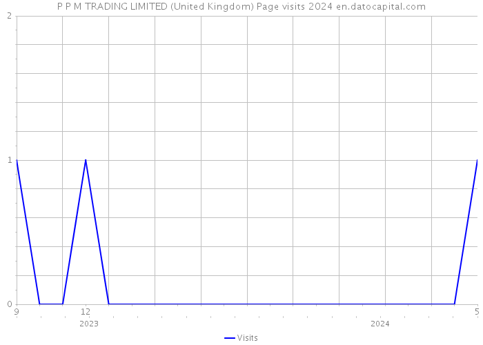 P P M TRADING LIMITED (United Kingdom) Page visits 2024 