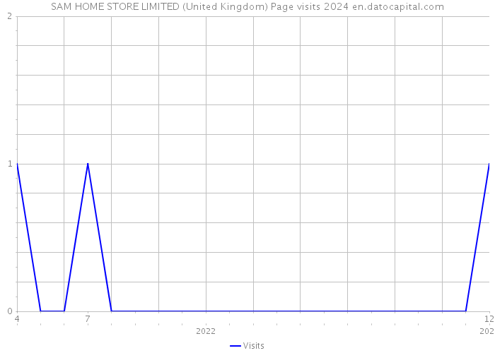 SAM HOME STORE LIMITED (United Kingdom) Page visits 2024 