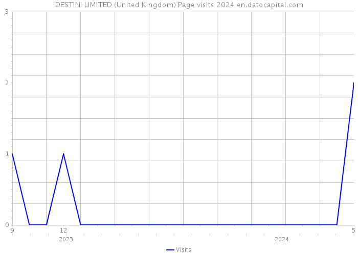DESTINI LIMITED (United Kingdom) Page visits 2024 