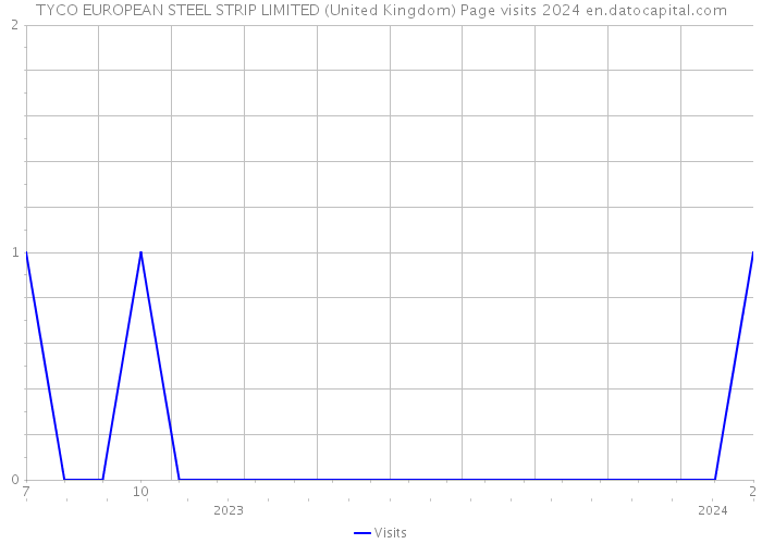 TYCO EUROPEAN STEEL STRIP LIMITED (United Kingdom) Page visits 2024 