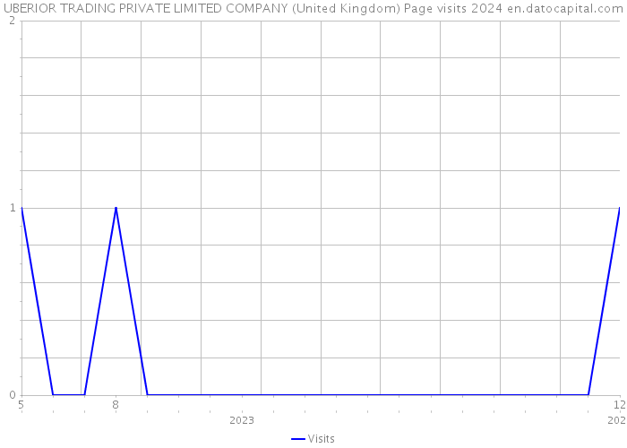 UBERIOR TRADING PRIVATE LIMITED COMPANY (United Kingdom) Page visits 2024 