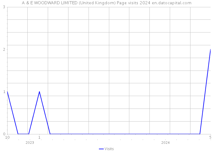 A & E WOODWARD LIMITED (United Kingdom) Page visits 2024 