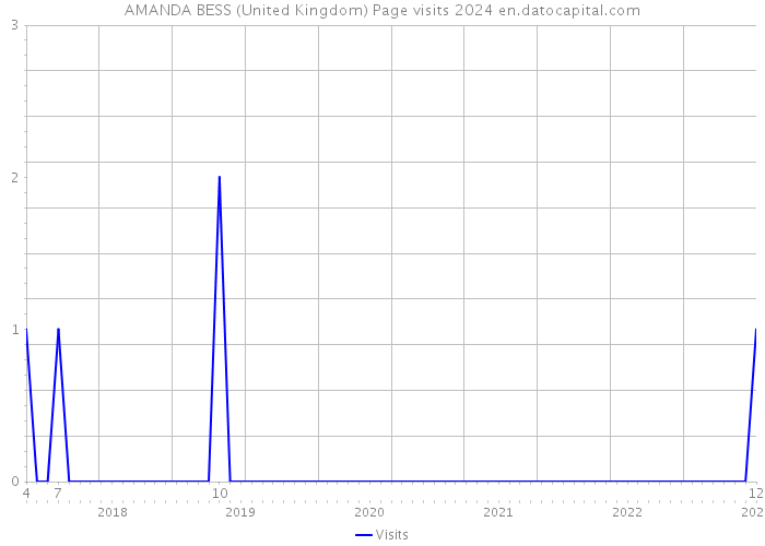 AMANDA BESS (United Kingdom) Page visits 2024 