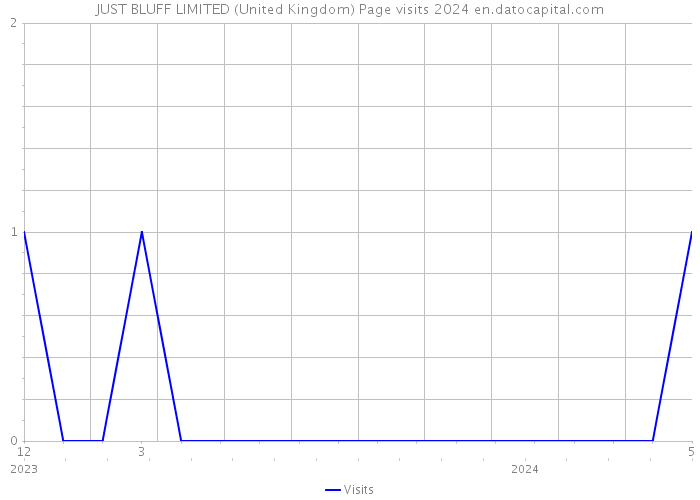 JUST BLUFF LIMITED (United Kingdom) Page visits 2024 
