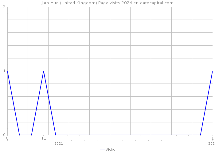 Jian Hua (United Kingdom) Page visits 2024 