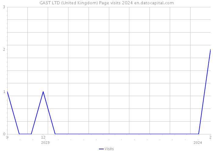 GAST LTD (United Kingdom) Page visits 2024 