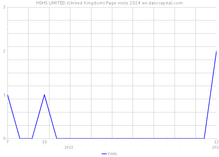 HSHS LIMITED (United Kingdom) Page visits 2024 