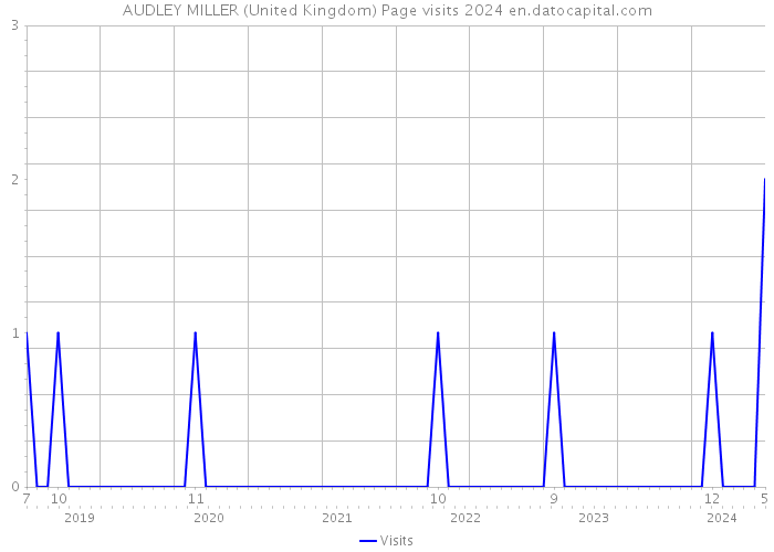 AUDLEY MILLER (United Kingdom) Page visits 2024 