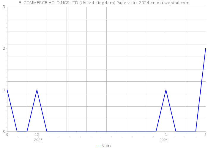 E-COMMERCE HOLDINGS LTD (United Kingdom) Page visits 2024 