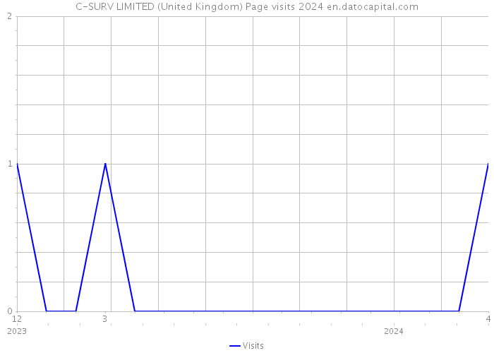 C-SURV LIMITED (United Kingdom) Page visits 2024 