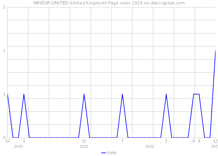 WINSOR LIMITED (United Kingdom) Page visits 2024 