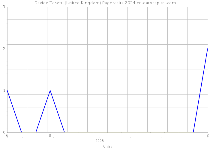 Davide Tosetti (United Kingdom) Page visits 2024 