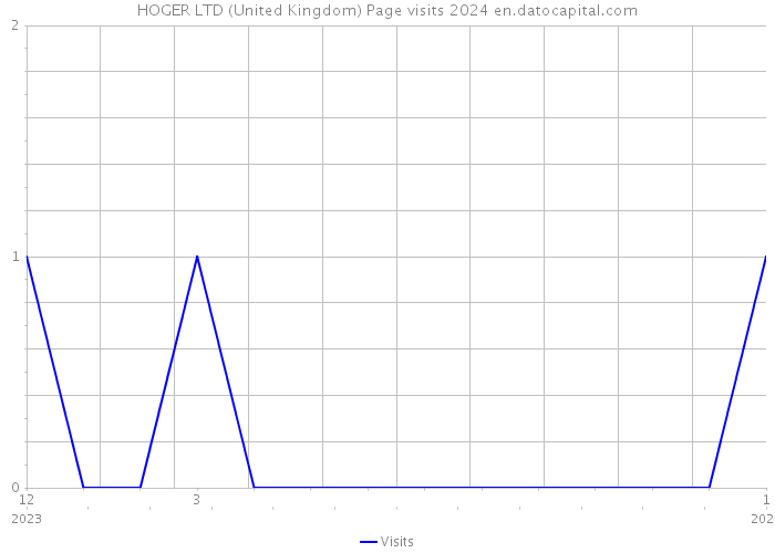 HOGER LTD (United Kingdom) Page visits 2024 