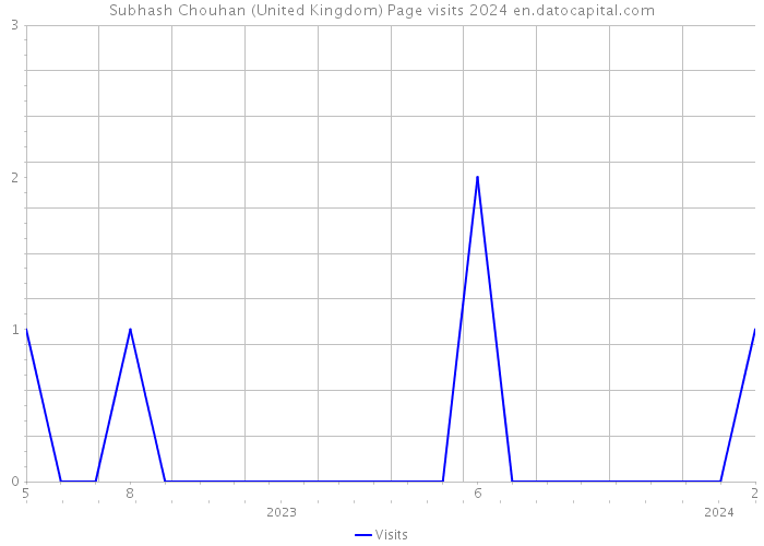 Subhash Chouhan (United Kingdom) Page visits 2024 