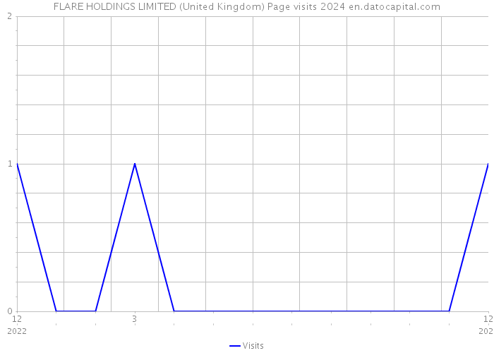 FLARE HOLDINGS LIMITED (United Kingdom) Page visits 2024 
