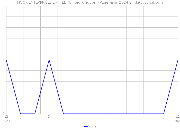 HOOK ENTERPRISES LIMITED (United Kingdom) Page visits 2024 