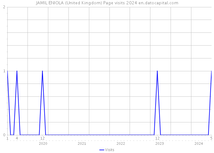 JAMIL ENIOLA (United Kingdom) Page visits 2024 