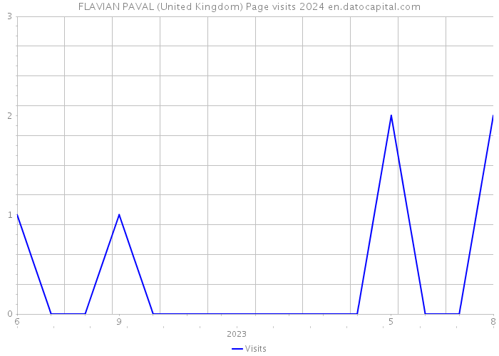 FLAVIAN PAVAL (United Kingdom) Page visits 2024 