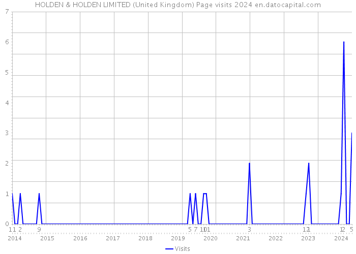 HOLDEN & HOLDEN LIMITED (United Kingdom) Page visits 2024 