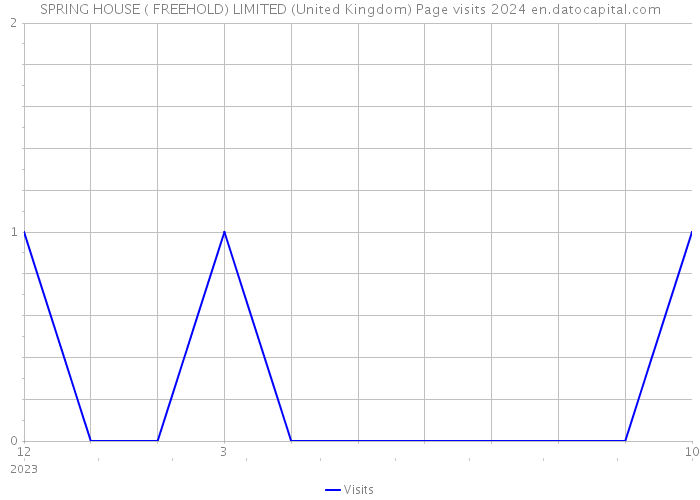 SPRING HOUSE ( FREEHOLD) LIMITED (United Kingdom) Page visits 2024 